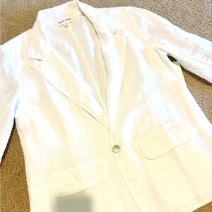 Bella Dahl white linen jacket/blazer xs